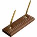 Dacasso Rustic Leather Pen Stand - Leather - 1 Each - Rustic Brown, Gold