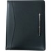 Dacasso Letter Portfolio - 8 1/2" x 11" - Leather, Top Grain Leather - Black - 1 Each