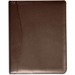 Dacasso Letter Pad Folio - 8 1/2" x 11" - Leather, Top Grain Leather - Chocolate Brown - 1 Each