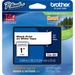 Brother P-touch TZe 1" Laminated Tape Cartridge - 0.94" (24 mm) - Rectangle - Thermal Transfer - White - 1 Each