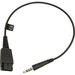 Jabra 8800-00-99 Audio Cable Adapter - Audio Cable - First End: Mini-phone Audio - Male - Second End: Quick Disconnect Audio - Male - Extension Cable - Black