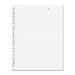 Blueline MiracleBind Notebook Refill Pages - 50 Sheets - 100 Pages - Ruled Margin - 9 1/4" x 7 1/4" - White Paper - Micro Perforated, Repositionable, Acid-free, Punched, Removable - Recycled - 50 Pack