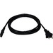 QVS Standard Power Cord - For Notebook - 6 ft Cord Length - 1