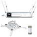 Chief RPA Universal Projector Kit - Includes Projector Mount, 3" Extension Column, and Ceiling Kit - White - 50 lb Load Capacity