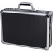 Nextech Attache Case - External Dimensions: 17.5" (444.50 mm) Length x 5" (127 mm) Width x 8.5" (215.90 mm) Depth x 12.5" (317.50 mm) Height - Hinged Closure - Aluminum - Black - 1 Each