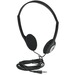 Manhattan Lightweight Stereo Headphones with Cushioned Earpads - Long cord easily reaches desktop and notebook computers and other devices