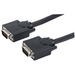 Manhattan SVGA HD15 Male to HD15 Female Monitor Cable, 50', Black - Fully shielded to reduce EMI interference for improved video transmission