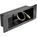 Peerless-AV Recessed Cable Management and Power Storage Accessory Box - Cable Manager - Gloss Black - 1 Pack - Cold Rolled Steel
