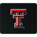 Centon Texas Tech University Mouse Pad - Black - Rubber, Cloth - Bulk