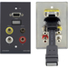 Kramer WAV-6H Audio/Video Faceplate - 1-gang - 2 x HDMI Port(s) - 2 x Mini-phone Port(s) - 4 x RCA Port(s) - 2 x VGA Port(s)