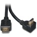 Eaton Tripp Lite Series High-Speed HDMI Cable with 1 Right-Angle Connector, Digital Video with Audio (M/M), 6 ft. (1.83 m) - HDMI for Audio/Video Device, TV, Projector - 6 ft - 1 x HDMI (Type A) Male Digital Audio/Video - 1 x HDMI (Type A) Male Digital Au