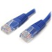 StarTech.com 7ft Blue Molded Cat5e UTP Patch Cable - Make Fast Ethernet network connections using this high quality Cat5e Cable, with Power-over-Ethernet capability - 7ft Cat5e Patch Cable - 7ft Cat 5e Patch Cable - 7ft Cat5e Patch Cord - 7ft Molded Patch