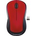 Logitech M310 Mouse - Laser - Wireless - Radio Frequency - 2.40 GHz - Flame Red - USB - 1000 dpi - Scroll Wheel - 3 Button(s) - Symmetrical