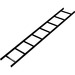 Middle Atlantic 90° Vertical Inside Ladder Bend, 18 Inches Wide - Cable Ladder Bend - Black Powder Coat - 1 Pack - Steel