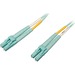 Eaton Tripp Lite Series 10Gb/40Gb/100Gb Duplex Multimode 50/125 OM4 LSZH Fiber Patch Cable (LC/LC), Aqua, 2M (6.6 ft.) - LSZH Fiber Patch Cable (LC/LC) - Aqua, 2M (6-ft.)