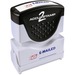 COSCO 2-Color Shutter Stamp - Message Stamp - "E-MAILED" - 0.50" Impression Width - 20000 Impression(s) - Red, Blue - Rubber, Plastic - 1 Each