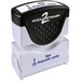 COSCO Shutter Stamp - Message Stamp - "FOR DEPOSIT ONLY" - 0.50" Impression Width - 20000 Impression(s) - Blue - Rubber, Plastic - 1 Each