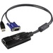 ATEN KA7570 KVM Cable - KVM Cable for KVM Switch, Keyboard/Mouse, Network Device - First End: 1 x RJ-45 Network - Female - Second End: 1 x USB - Male, 1 x 15-pin HD-15 - Male - Black - 1