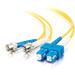 C2G-1m SC-ST 9/125 OS1 Duplex Singlemode Fiber Optic Cable (TAA Compliant) - Yellow - 1m SC-ST 9/125 Duplex Single Mode OS2 Fiber Cable TAA - Yellow - 3ft