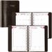 Brownline Essential Daily Planner, 8" x 5" , English, Black - Daily, Monthly - 12 Month - January 2026 to December 2026 - 7:00 AM to 7:30 PM - Half-hourly - 1 Day Single Page Layout - 5" (127 mm) x 8" (203.20 mm) Sheet Size - Twin Wire - Black - Paper - F