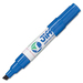 Jiffco Jiffy JK-30 Permanent Marker - Chisel Marker Point Style - Retractable - Blue Alcohol Based Ink - Aluminum Barrel - 1 Each