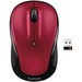 Logitech M325 Laser Wireless Mouse - Optical - Wireless - Radio Frequency - 2.40 GHz - Red - 1 Pack - USB - 1000 dpi - Scroll Wheel - 2 Button(s) - Symmetrical