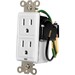 Furman MAX IN-WALL MIW-SURGE-1G 2-Outlets Surge Suppressor - 2 - 1350 J - 120 V AC Input - 120 V AC Output
