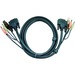 ATEN KVM Cable - 10 ft KVM Cable for KVM Switch - First End: 1 x DVI-I (Single-Link) Digital Video, 1 x USB, 1 x Audio - Black