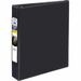 Avery Durable View Binder1" , Round Rings, 5" x 8" , Black - 1" Binder Capacity - Half-letter - 5 1/2" x 8 1/2" Sheet Size - 175 Sheet Capacity - Round Ring Fastener(s) - 2 Pocket(s) - Polypropylene - Recycled - Pocket, Durable, Tear Resistant, Split Resistant, Long Lasting - 1 Each