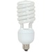 Satco 40-watt T4 Spiral CFL Bulb - 40 W - 150 W Incandescent Equivalent Wattage - 120 V AC - 2600 lm - Spiral - T4 Size - Cool White Light Color - E26 Base - 10000 Hour - 6920.3F (3826.8C) Color Temperature - 82 CRI - Energy Saver - 1 Each