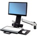 Ergotron StyleView Multi Component Mount for Notebook, Mouse, Keyboard, Monitor, Scanner - Polished Aluminum - 1 Display(s) Supported - 24" Screen Support - 29 lb Load Capacity