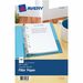 Avery Filler paper for 3-Ring/7-Ring Mini Binders - College Ruled - 7 Hole(s) - 5 1/2" x 8 1/2" - White Paper - Mediumweight - 100 / Pack