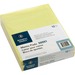 Business Source Glued Top Ruled Memo Pads - Letter - 50 Sheets - Glue - 16 lb Basis Weight - 8 1/2" x 11" - Canary Paper - 1 Dozen