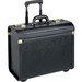 Lorell Travel/Luggage Case (Roller) Travel Essential, Book, File Folder - Black - Vinyl Body - Handle - 14" Height x 22" Width x 8" Depth - 1 Each