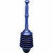 Impact Products Deluxe Professional Plunger - 2.75" Cup Diameter - Polyethylene - Dark Blue - Toilet - Splash Proof