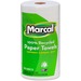 Marcal 100% Recycled, Jumbo Roll Paper Towels - 2 Ply - 11" x 9" - 210 Sheets/Roll - White - Fiber Paper - Lint-free, Dye-free, Perforated, Hypoallergenic, Fragrance-free, Non-chlorine Bleached - For General Purpose - 12 / Carton