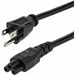 StarTech.com 3ft (1m) Laptop Power Cord, NEMA 5-15P to C5 (Clover Leaf), 10A 125V, 18AWG, Laptop Replacement Cord, Power Brick Cable - 3ft Laptop Power Cord NEMA 5-15P to IEC C5 | AC Power Cord for Most Notebooks Power Brick - UL Listed | Molded Connector