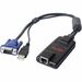 APC by Schneider Electric KVM 2G, Server Module, USB - KVM Cable for Keyboard/Mouse, Monitor, KVM Switch - First End: 1 x 15-pin HD-15 - Male, 1 x USB Type A - Male - Second End: 1 x RJ-45 Network - Female - Black - TAA Compliant