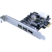Vantec UGT-FW210 3-port PCI Express FireWire Adapter - PCI Express - Plug-in Card - 3 Firewire Port(s) - 1 Firewire 400 Port(s) - 2 Firewire 800 Port(s)