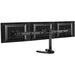 Atdec triple monitor desk mount with a freestanding base - Loads up to 17.6lb - VESA 75x75, 100x100 - 20° angle adjustment - Landscape/portrait rotation - Bolt through, freestanding base and all mounting hardware included