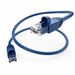 Unirise Cat.6a Patch Cable - 15 ft Category 6a Network Cable for Network Device - First End: 1 x RJ-45 Network - Male - Second End: 1 x RJ-45 Network - Male - Patch Cable - Blue