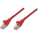 Intellinet Network Solutions Cat5e UTP Network Patch Cable, 25 ft (7.5 m), Red - RJ45 Male / RJ45 Male