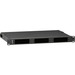 Leviton Opt-X 500i Rack Mount Enclosure - For Cassette, Fiber Splice Tray, Patch Panel - 1U Rack Height x 19" Rack Width - Rack-mountable - Black Powder Coat - Steel