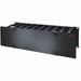 APC by Schneider Electric Horizontal Cable Manager - Cable Manager - Black - 3U Rack Height