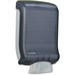 San Jamar Large Capacity Multifold Towel Dispenser - Multifold, C Fold Dispenser - 750 x Towel Multifold, 450 x Towel C Fold - 18" Height x 11.8" Width x 6.3" Depth - Plastic - Pearl Black - Durable, Impact Resistant - 1 Each