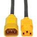 Eaton Tripp Lite Series Heavy-Duty PDU Power Cord, C13 to C14 - 15A, 250V, 14 AWG, 6 ft. (1.83 m), Yellow Plugs - 15A, 14AWG (IEC-320-C14 to IEC-320-C13 with Yellow Plugs) 6-ft."