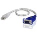 ATEN 2A-130G VGA EDID Emulator - 1.15 ft USB/VGA Video Cable for Video Device, Monitor, Computer, KVM Extender, Video Extender, Video Splitter, Power Supply - First End: 1 x Powered USB Type A - Male - Second End: 1 x 15-pin HD-15 - Male - Supports up to 