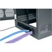 Middle Atlantic Cable-Entry Rear Door, 25 RU BGR Racks - Steel - Black - 25U Rack Height - 44.6" Height x 20.3" Width x 1.4" Depth