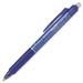 FriXion Clicker Gel Pen - Fine Pen Point - 0.5 mm Pen Point Size - Retractable - Blue Gel-based Ink - 1 Each