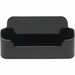 Deflecto Single Business Card Holder - 1.81" (46.04 mm) x 3.88" (98.43 mm) x 1.38" (34.92 mm) x - Plastic - 1 Each - Black